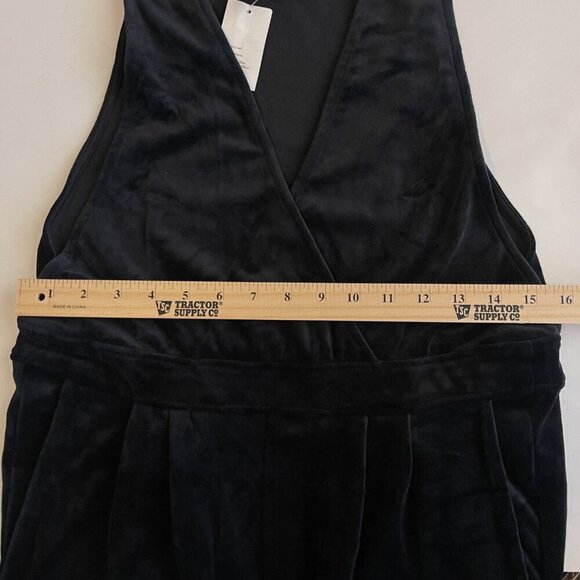 Tea Collection Black Velvet Jumpsuit Pants Girls Size 14 - Picture 4 of 6